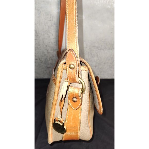 Dooney & Bourke All-Weather Brown Leather Crossbody Bag - Picture 4 of 10